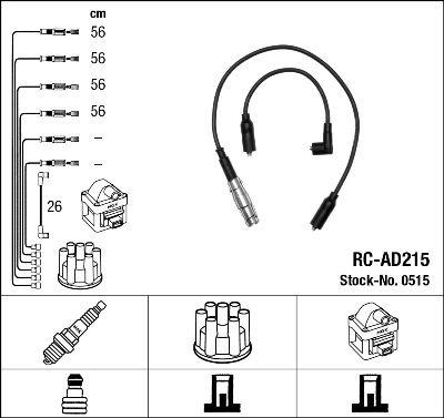 RC-AD215 ATEŞLEME KABLOSU - NGK