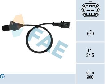 KRANK MIL DEVIR SENSORU PALIO PUNTO ALEBA STILO 1.2 16V - FAE - OEM 46474583
