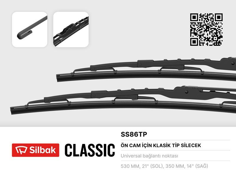 SİLECEK SÜPÜRGESİ 530/350mm DAIHATSU YRV-YARIS I (02/01-12/05) - SILBAK