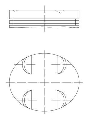 PİSTON — MAHLE 0052401 - MAHLE