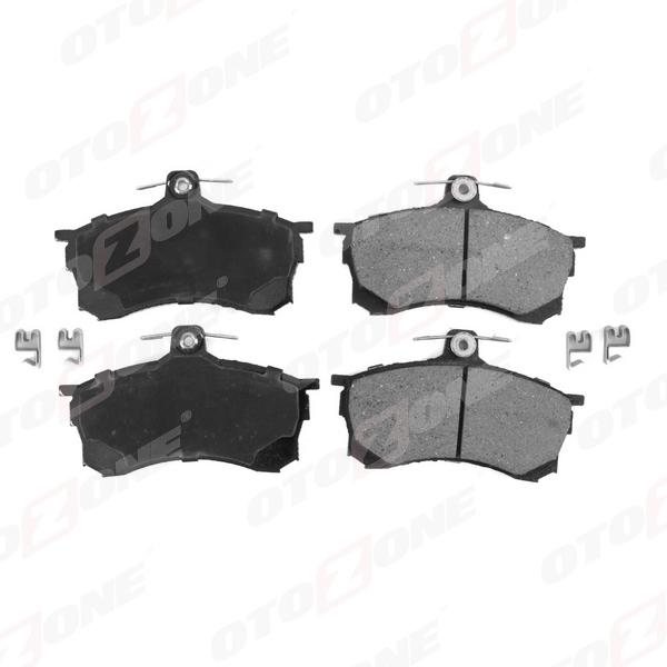 ÖN FREN BALATA MITSUBISHI CARISMA 1.6L 4G92 DA1A 95-> aşınma ikaz kontağı mevcut - şimli - OTOZONE - OEM MR249240