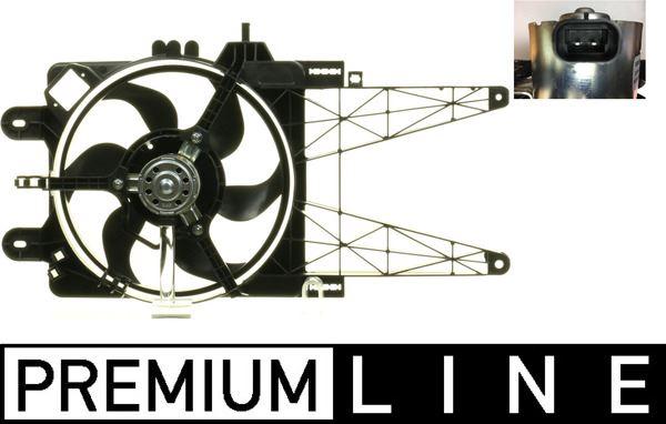 Kühlmittelkühler-/Kondensator-Lüfter FIAT NUOVA PUNTO - MAHLE