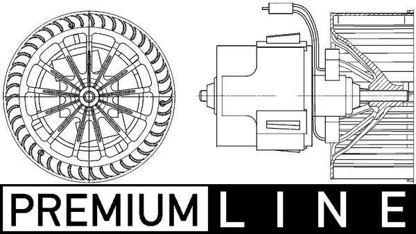 Innenraumgeblaese OPEL MERIVA LHD Aut - MAHLE