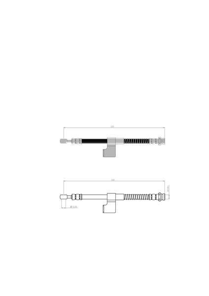 FREN HORTUMU sağ ön Accent II 00-05 - CAVO - OEM 5873225000