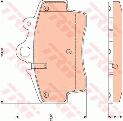DİSK BALATA ÖN AKS PORSCHE BOXSTER (987)-CAYMAN (987) 2006->2009 - TRW - OEM 98735193902