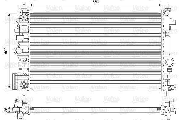 RADYATÖR OPEL INSIGNIA A 1.6-2.0 CDTİ 09>17 (OTOM.ŞANZ.+KLİMALI) - VALEO - OEM 23299712