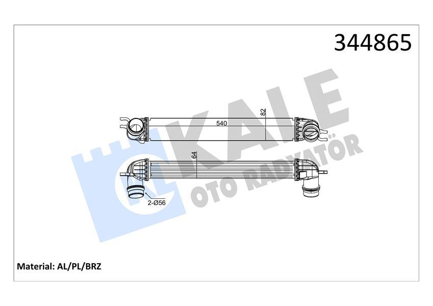 INTERCOOLER MINI MINI MINI CLUBMAN MINI COUNTRYMAN MINI PACEMAN AL PL BRZ - KALE - OEM 17518506904
