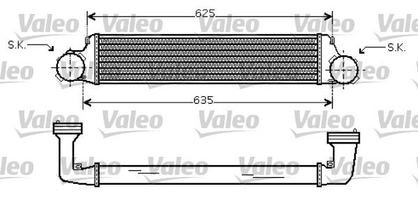 TURBO RADYATÖRÜ BMW E46 318D 320D 330D 318TD 320CD 01-05 E83 X3 2.0D 3.0D 04=> - VALEO - OEM 17517789793