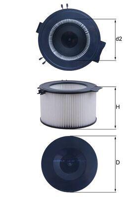 (x) POLEN FİLTRESİ VW TRANSPORTER T4 - MAHLE - OEM 7D0819989