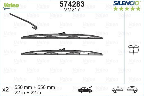 (x) SİLECEK (SILENCIO) 55+55 (x2) (VM217) P405 - VALEO - OEM VM217