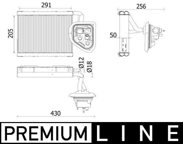 Verdampfer BMW 5 (G30) / 7 (G11/12) - MAHLE