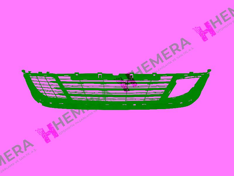 TAMPON IZGARASI ÖN SİYAH PEUGEOT 308 2013> - PULO - OEM 9800498680