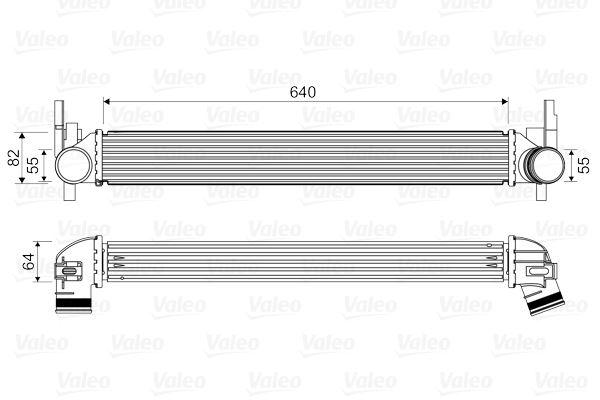 TURBO RADYATORU (640X82X64) POLO 09> IBIZA V FABIA 10> 1.2 1.4 - VALEO - OEM 6R0145805