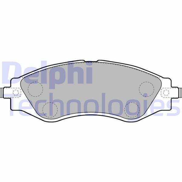 ÖN FREN BALATASI LACETTI 1.4-1.6-1.8 2.0D 04> NUBIRA 1.4-1.6-1.8 2.0D 04> - DELPHI - OEM 96405129