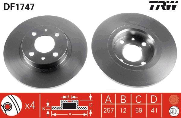 ON FREN DISKI TEMPRA-TIPO-MAREA-BRAVA-BRAVO 96> - TRW - OEM 46820655