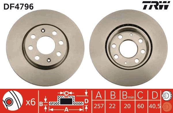 ON FREN DISKI AYNASI GRANDE PUNTO-EVO 1.2/1.3/1.4--CORSA D-CORSA E 1.0/1.2/1.3/1.4 6 BIJON-CELIK JANT ICIN - TRW - OEM 93197241