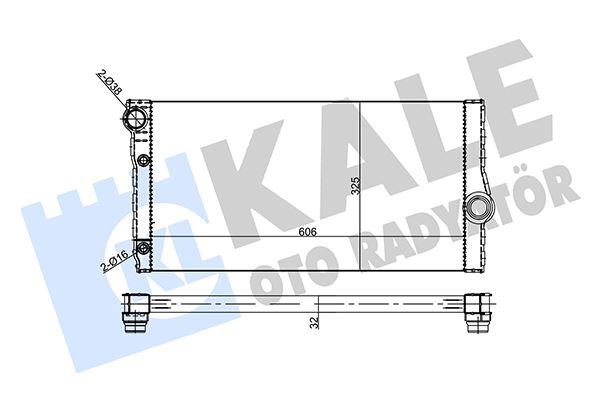 MOTOR SU RADYATORU BMW N47 N57 F07 F10 F11 F06 F12 F13 F01 F02 - KALE - OEM 17118509175
