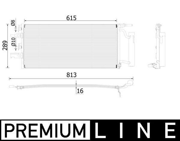 A/C-Kondensator BMW 2 (F45) / X1 (F48) - MAHLE