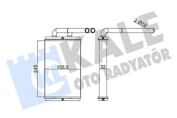 KALORIFER T CAPTIVA - ANTARAKALORIFER BRAZING - KALE - OEM 4803904