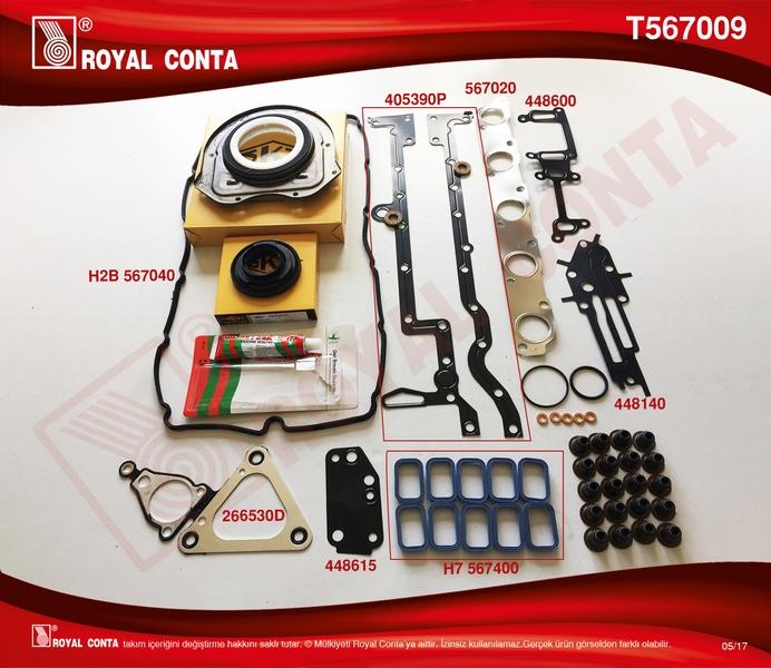 TAM TAKIM CONTA (SKT KECELI SUBAP LASTIKLI SKCSIZ) FORD TRANSIT 32 TDCI - ROYALCONTA - OEM 7C16-6008-AA