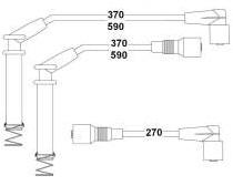 BUJİ KABLO TAKIMI (LPG`Lİ) (METAL TÜPLÜ) OPEL VECTRA A-OMEGA A-FRONTERA A-CALIBRA A 1.8-2.0 ie 8V (88>95) - HELLUX - OEM 90443694