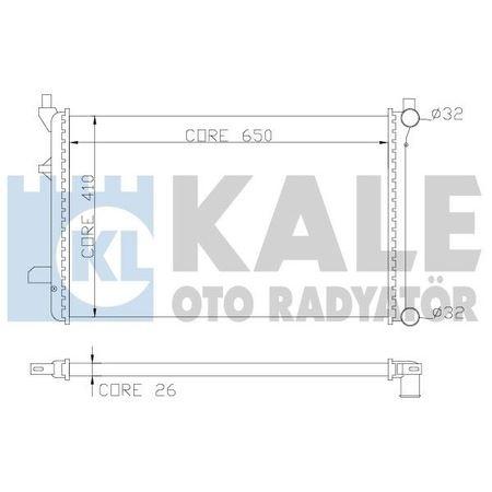 RADYATOR 200 200D 230.4 Y. SACLI (W115) 2 SIRA PA - KALE - OEM 1155010701