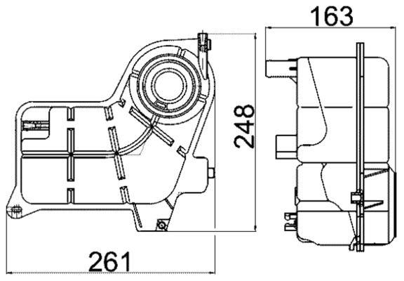 Ausgleichsbehälter AUDI A4/B6 01-08 - MAHLE