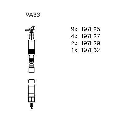 ATESLEME KABLOSU SETI (16`LI) MERCEDES M113 W202 C219 W210 W211 W163 W220 - BREMI - OEM A1121500318