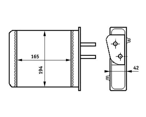 Innenraum-Wärmetauscher FIAT PUNTO I / LANCIA Y - MAHLE