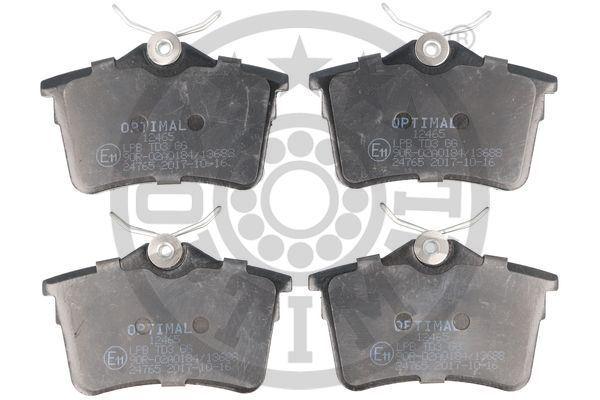 ARKA FREN BALATASI P307 00>09 P308 07>14 PARTNER 08> PARTNER TEPEE 08> BERLINGO 08> C4 04>16 XSARA PICASSO 99>11 DS4 15>18 - OPTIMAL - OEM 1623180680