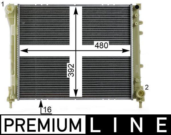 Kühlmittelkühler FIAT PANDA 0.9 TWIN — MAHLE CR2004000P - MAHLE