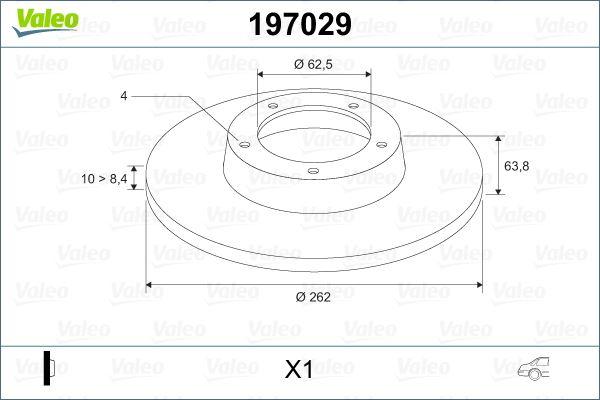FREN DISKI ARKA DELIKSIZ I20 ACCENT ERA GETZ RIO - VALEO - OEM 584111C800