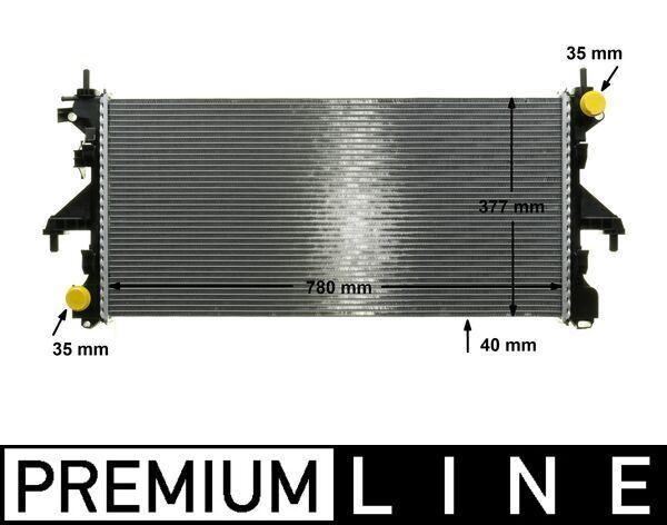 Kühlmittelkühler FIAT DUCATO (METANO) — MAHLE CR1069000P - MAHLE