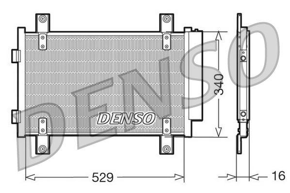 KLİMA KONDENSERİ JUMPER-DUCATO-BOXER (AL/AL) (537x340x16) - DENSO - OEM 6455.CG