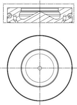 PISTON + SEGMAN STD. 84,00mm BMW N47N F20 F21 F22 E90 E91 E92 E93 F30 F31 F34 F32 F33 F36 F07 F10 F11 E84 F25 F15 - MAHLE - OEM 11258580699
