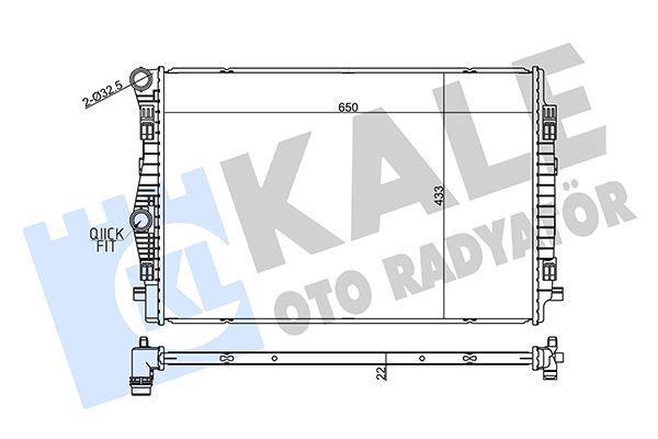 RADYATÖR GOLF VII A3 LEON 1.4 TSI-TFSI 2.0 TDI AL/BRZ - KALE - OEM 5Q0121251EQ