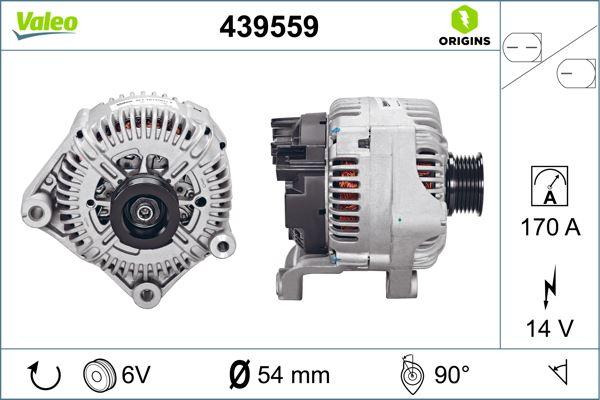 ALTERNATOR SARJ DINAMOSU 14V 170 A BMW S85 M5 E60 04>09 S85 M6 E64 06>10 - VALEO - OEM 12317836592
