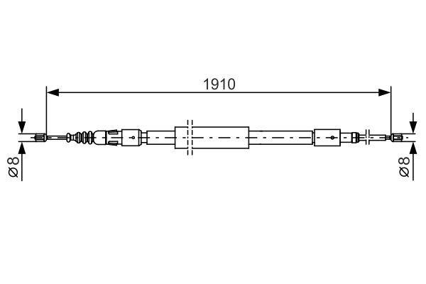 FREN TELİ. 1910 MM - BOSCH