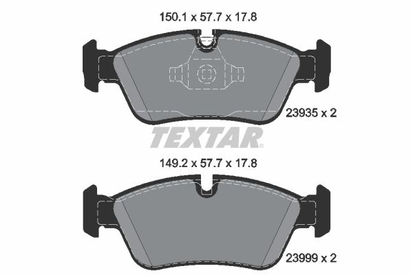 FREN BALATASI ON BMW E87 E90 E91 - TEXTAR - OEM 34116769763