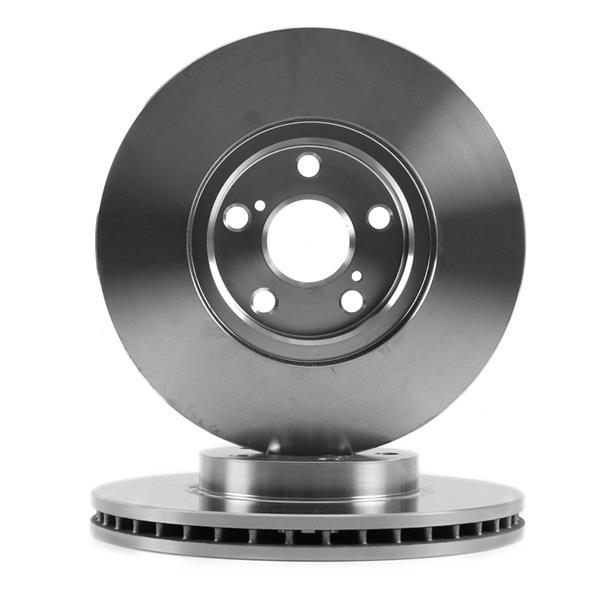 ÖN FREN DİSKİ (HAVA KANALLI) TOYOTA AVENSIS 1.6L 3ZZFE VVTi ZZT250 03-08 / 2.0L 1AZFSE AZT250 03-08 (277 çap x 5 bijon) - Adet disk fiyatıdır - AYD - OEM 4351205040