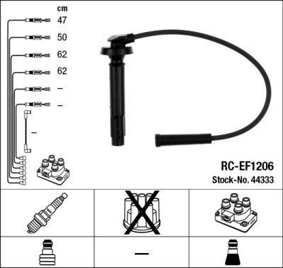BUJİ KABLOSU SUBARU FORESTER 2.0L EJ20 X SG 01-08 (RC-EF1206) - NGK - OEM 22451AA730