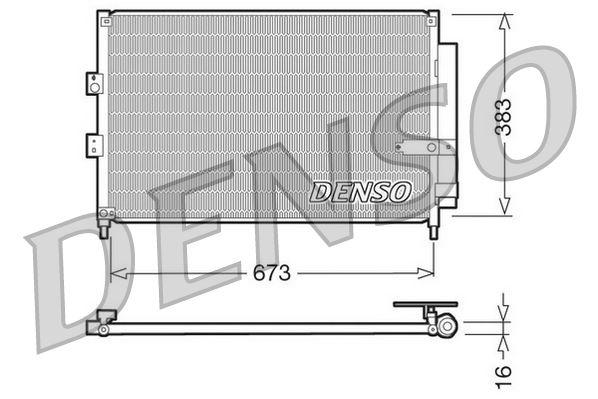 CONDENSER. AİR CONDİTİONİNG HONDA CIVIC VII (00-05) - DENSO - OEM 80110SNAA41