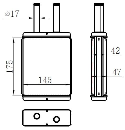 KALORİFER BRAZİNG HEATER A/M(175X145X42)CAPİTAL - ORIS