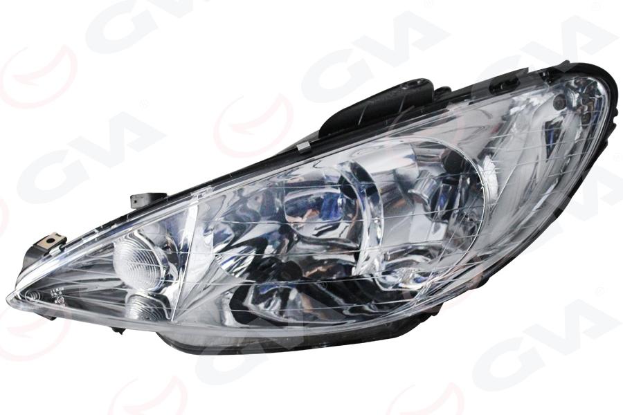 FAR+SİNYAL SOL ŞEFFAF P206 03-10 (ELEKTRİKLİ)(H7+H7) - GVA - OEM 6204.S9