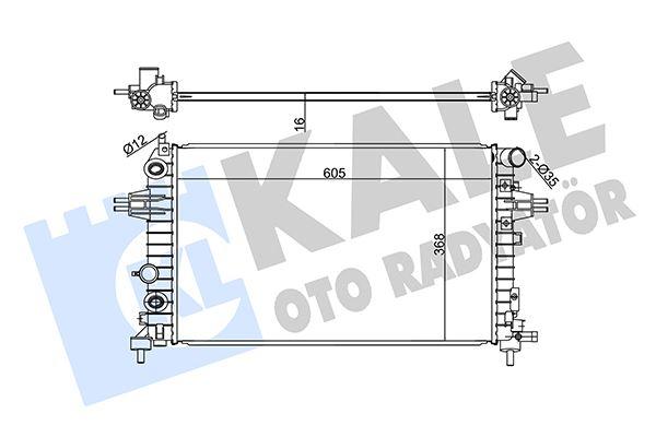 RADYATOR ASTRA H 1.2-1.4-1.8-ZAFIRA B 1.6 (MT) AL PL BRZ - KALE - OEM 13145210