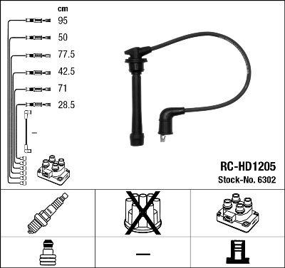 RC-HD1205 ATEŞLEME KABLOSU - NGK