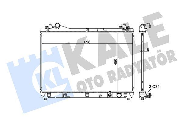 RADYATÖR SUZUKI GRAND VITARA II (AL/PL/BRZ) (450x698x16) - KALE - OEM 1770066J10