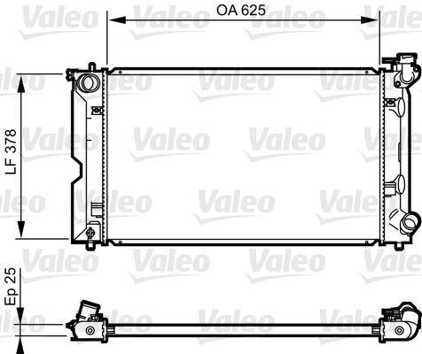 RADYATOR COROLLA 1.4 D — VALEO VAL-735567 - VALEO - OEM 16400-6A290