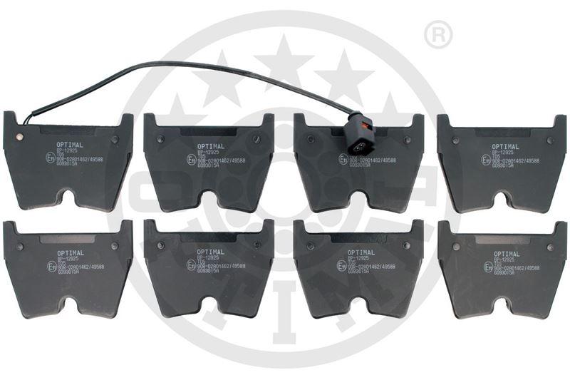 FREN BALATA SETİ DİSKLİ FREN AUDI A3 LİMOUSİNE (8VS 8VM)A3 (8VA 8VF)Q3 (8UB 8UG)TT (FV3 FVP)TT ROADS TER (FV9 FVR) 2013/05=> - OPTIMAL - OEM 8U0698151F
