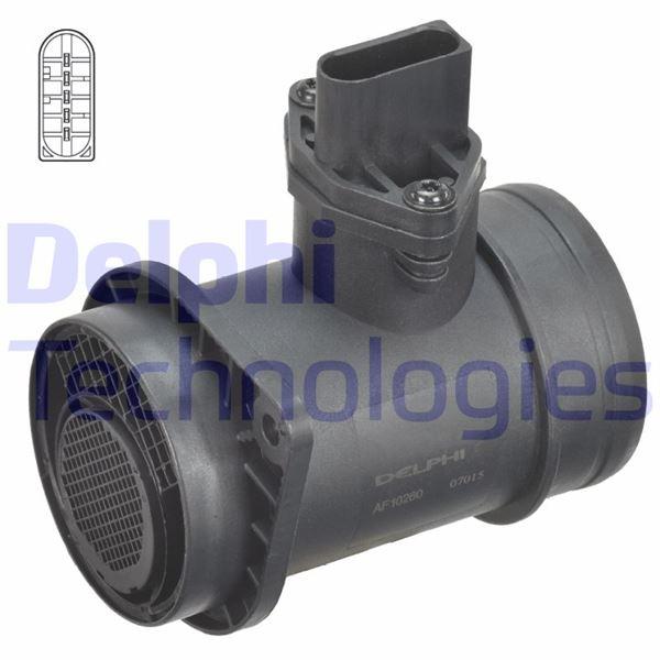 DEBİMETRE SENSÖRÜ KOMPLE SKODA SUPERB 1.9 TDI; VW LT. PASSAT 1.9 TDI. TRANSPORTER IV 2.5 TDI 05/98>0 - DELPHI - OEM 038906461